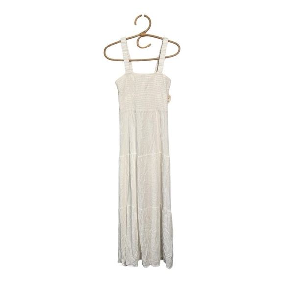Jolie & Joy Sleeveless Smocked Open Caged Back Tiered Gauze Maxi Dress NWT - Picture 4 of 13